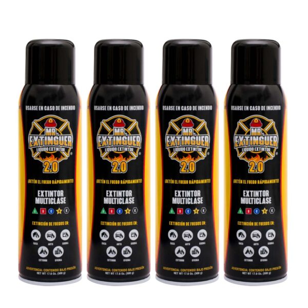 🔥 Pack de Seguridad Total: 4 Latas de Mr. Extinguer por Solo $1,399 – ¡Envío GRATIS en Todo México! 🇲🇽